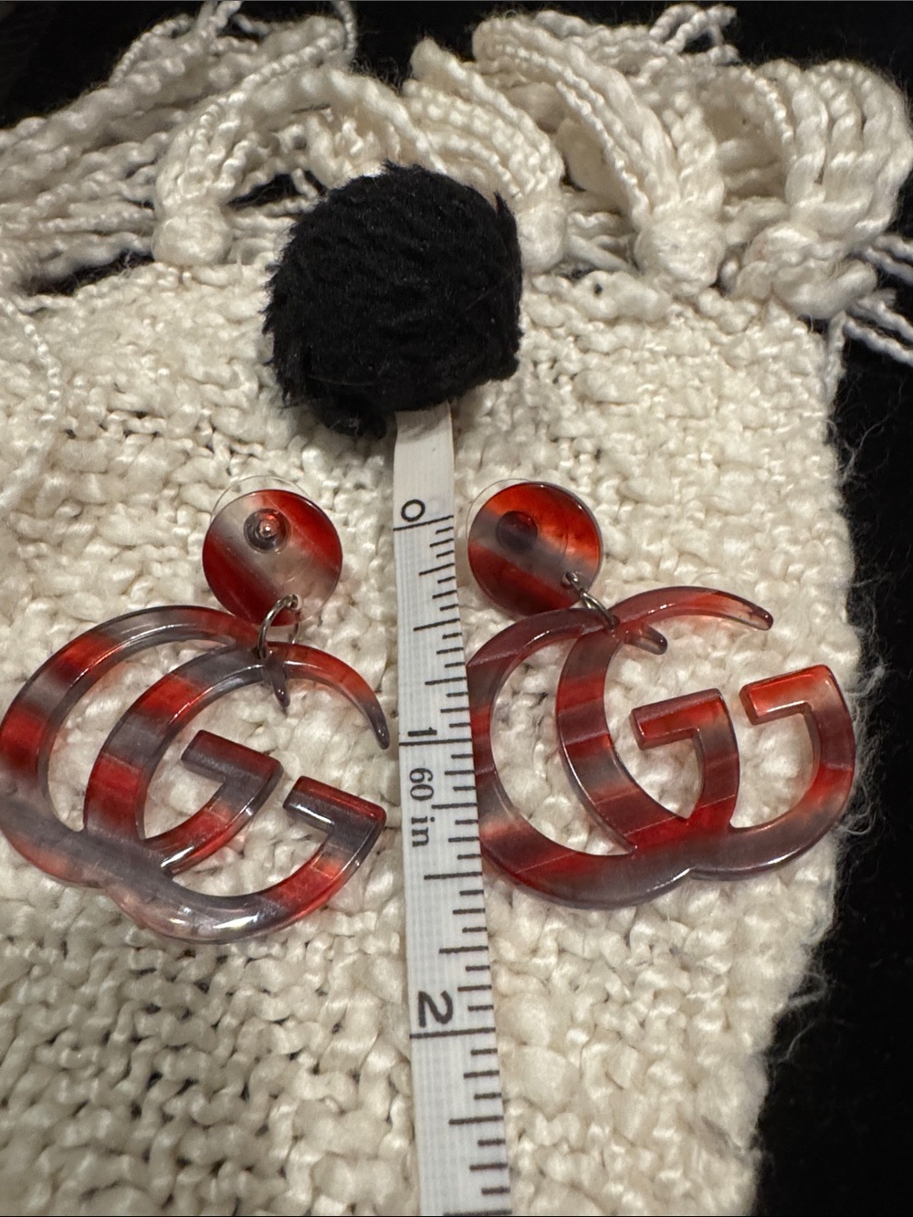 GG interlocking initials Earrings - Picture 3 of 4